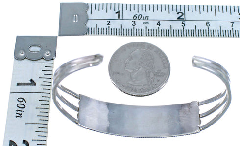 Sterling Silver Turquoise Zuni Indian Cuff Bracelet BX115820
