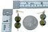 Labradorite And 12KGF Bead Post Dangle Earrings BX115897