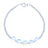 Opalite And Sterling Silver Bead Bracelet BX115935