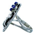 Sterling Silver Lapis Southwestern Bear Ring Size 6-1/2 BX117154