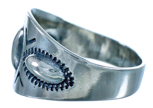 Sterling Silver Native American Ring Size 8-1/2 DX116278