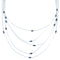 Liquid Silver 5-Strand Hematite Necklace BX116190