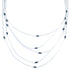 Liquid Silver 5-Strand Hematite Necklace BX116190