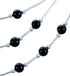 Liquid Silver 3-Strand Black Onyx Necklace BX116191