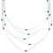 5-Strand Liquid Sivler Hematite Necklace BX116206