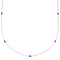 Liquid Sterling Silver Lapis Bead Necklace BX116225