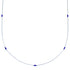 Liquid Sterling Silver Lapis Bead Necklace BX116225