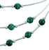 Malachite 3-Strand Liquid Silver Necklace BX116238