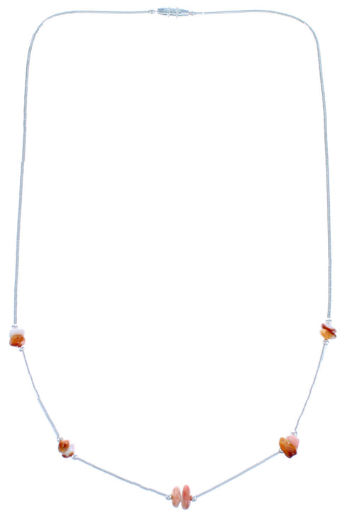 Oyster Shell Liquid Silver Necklace DX117164