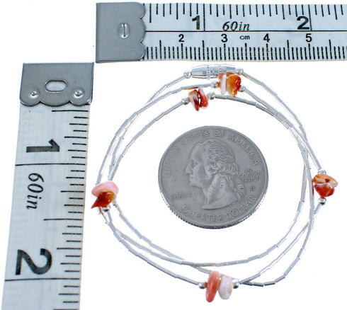 Oyster Shell Liquid Silver Necklace DX117164