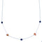 Oyster Shell Lapis Liquid Silver Necklace DX117170