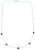 Oyster Shell Lapis Liquid Silver Necklace DX117170
