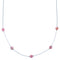 Rhondochrosite Liquid Silver Bead Necklace DX117180