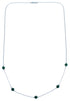 Malachite Liquid Silver Bead Necklace DX117182