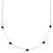Onyx Liquid Silver Bead Necklace DX117184
