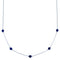 Lapis Liquid Silver Bead Necklace DX117186