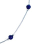 Lapis Liquid Silver Bead Necklace DX117186