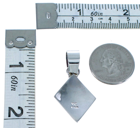 Navajo Genuine Sterling Silver Pendant BX116888