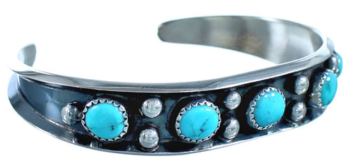 Sterling Silver Turquoise Navajo Cuff Bracelet ZX116905