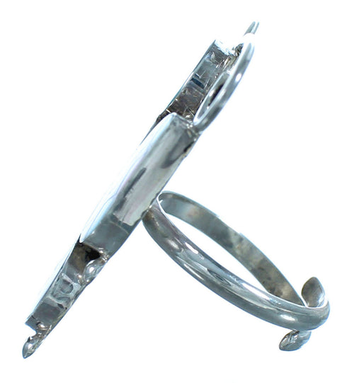 Native American Sterling Silver Zuni Butterfly Multicolor Ring Size 6, 7, 8 CS117659