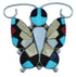 Sterling Silver Zuni Butterfly Multicolor Ring Size 6, 7, 8 CS117657