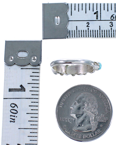 American Indian Multicolor Sterling Silver Zuni Indian Ring Size 5-1/4 CS117740