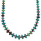 Authentic Sterling Silver Southwestern Turquoise and Coral Bead Necklace CS117818