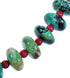 Authentic Sterling Silver Southwestern Turquoise and Coral Bead Necklace CS117818