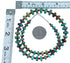 Authentic Sterling Silver Southwestern Turquoise and Coral Bead Necklace CS117818