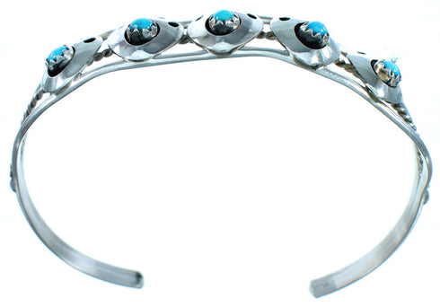 Turquoise Sterling Silver Bear Paw American Indian Bracelet VK117362