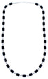 Southwestern Genuine Sterling Silver Onyx Bead Necklace DX117636