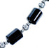 Southwestern Genuine Sterling Silver Onyx Bead Necklace DX117636