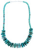Sterling Silver And Turquoise Southwestern Bead Necklace DX117651