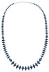 Genuine Sterling Silver Hematite Bead Necklace DX117693