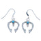 Turquoise Sterling Silver Naja Hook Dangle Earrings RX117602