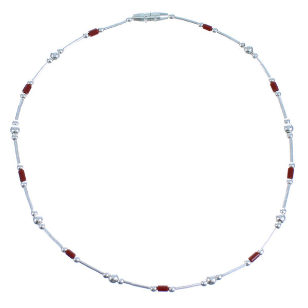 Hand Strung Liquid Silver & Brown Heishi Bead Anklet CS117749