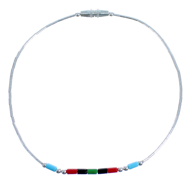 Genuine Hand Strung Liquid Silver & Multicolor Bead Bracelet CS117774