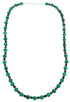 Southwest Sterling Silver Malachite Tiger Eye Bead Necklace RX117817