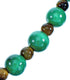 Southwest Sterling Silver Malachite Tiger Eye Bead Necklace RX117817