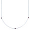 Hand Strung Liquid Silver & Sugilite 17" Necklace Jewelry DX117802