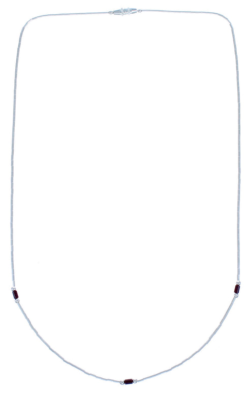 Hand Strung Liquid Silver & Sugilite 17" Necklace Jewelry DX117802