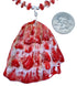Genuine Sterling Silver Red Oyster Shell Bead Necklace DX117835