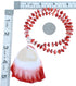 Genuine Sterling Silver Red Oyster Shell Bead Necklace DX117835