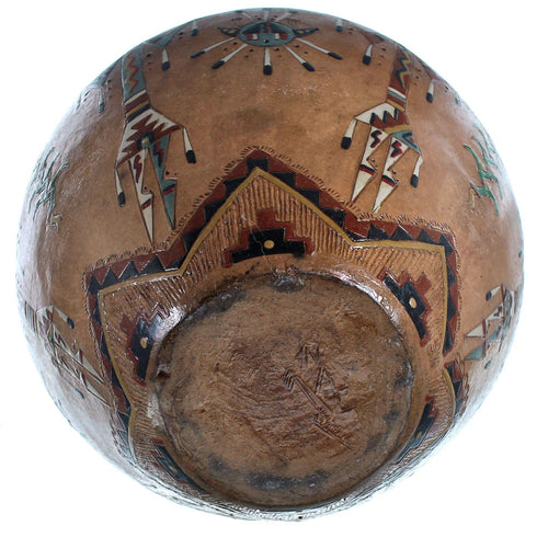 Navajo Hand Crafted Kachina Figure Pot By Artist Nancy Chilly RX117914