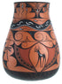 Zuni Indian Deer And Dragonfly Hand Crafted Pottery By Artist Darla Westika RX117977