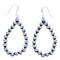 Old Pawn Style Sterling Silver Tear Drop Bead Navajo Hook Dangle Earrings CB118562