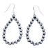Old Pawn Style Sterling Silver Tear Drop Bead Navajo Hook Dangle Earrings CB118562