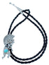 Kachina Figure Turquoise Genuine Sterling Silver Navajo Bolo Tie CB118507