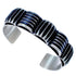 Patterned Navajo Genuine Sterling Silver Cuff Bracelet CB118198