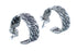 Navajo Twisted Sterling Silver Post Hoop Earrings CB118282